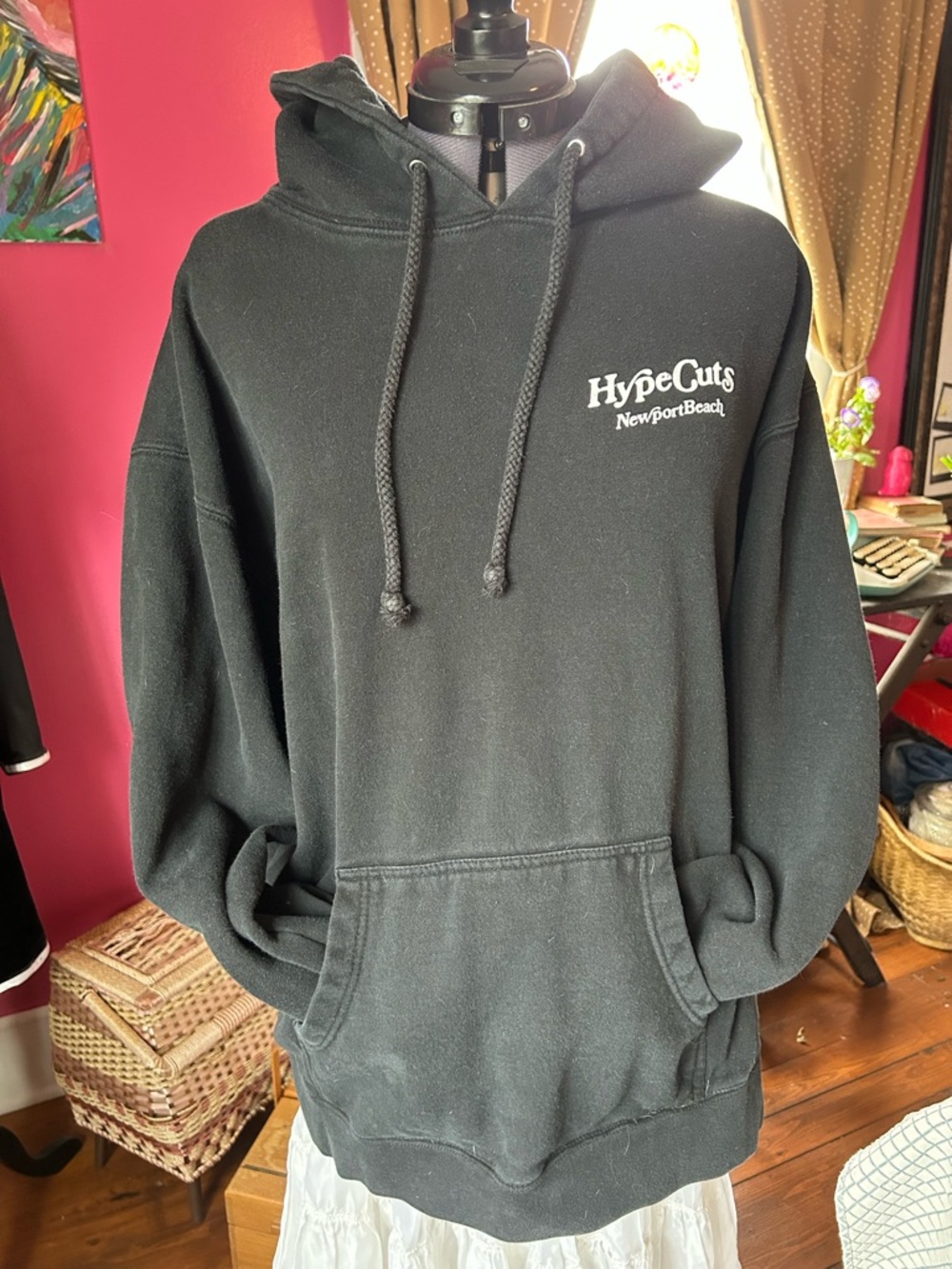 Men's Black Pullover Hoodie